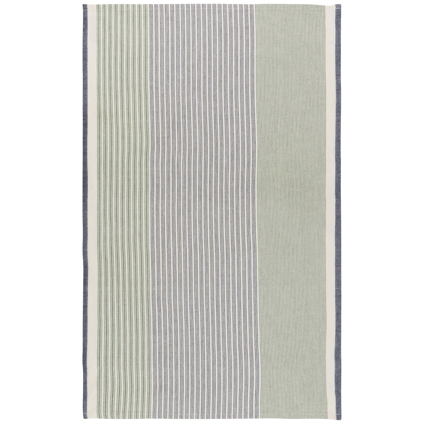Jade Green Array Stripe Dishtowel Set of 2