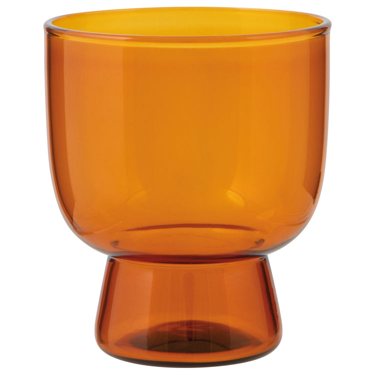 Pedestal Glass 7 oz - Amber