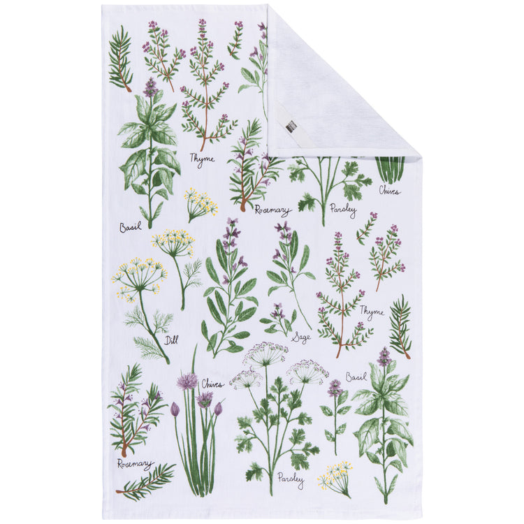 Fresh Herbs Terry Dishtowel