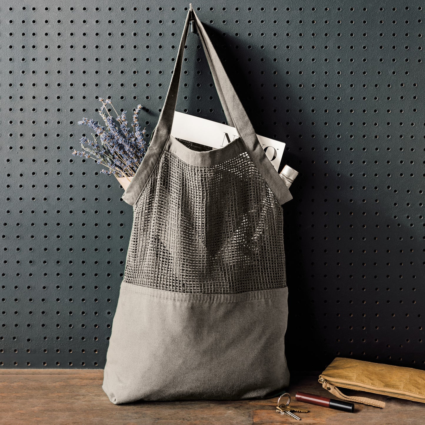 Dove Gray Mercado Tote Bag