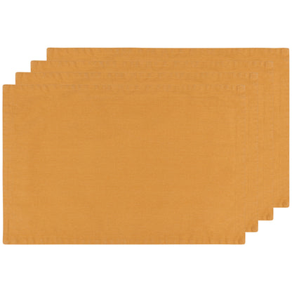 Ochre Stonewash Placemats Set of 4
