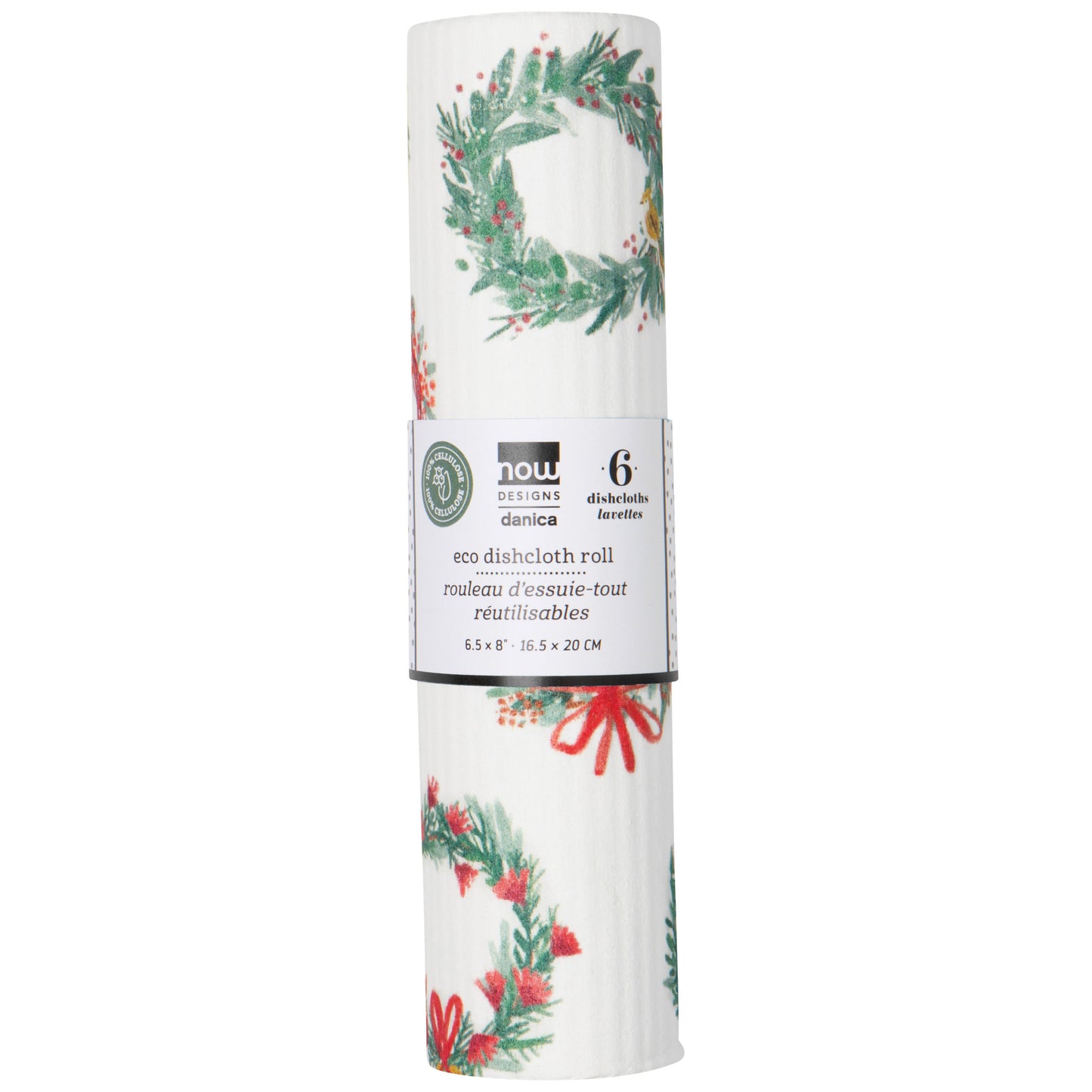 Winter Wonders Christmas Eco Dishcloth Roll Counter Display - 12 assorted