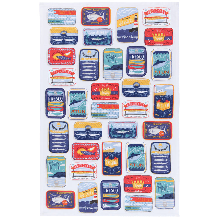 Del Mar Printed Dishtowel