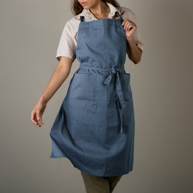 Midnight Blue Stonewash Apron
