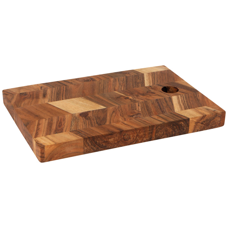 Acacia Chevron Serving Board 10 in