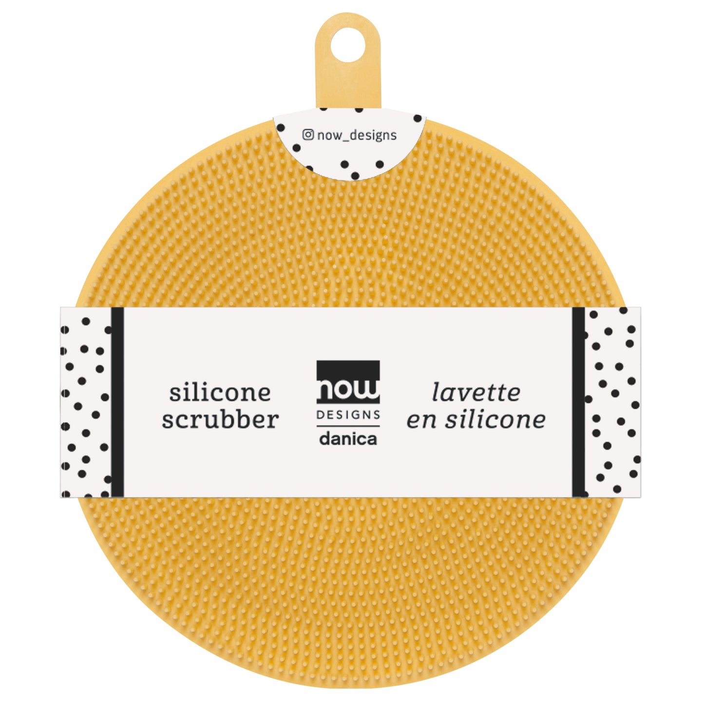 Scrub Bub Sunrise Yellow Silicone Scrubber