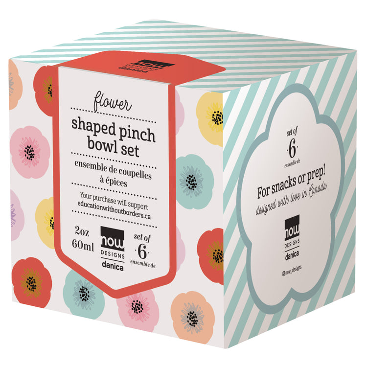 Flower Pinch Bowl Set of 6