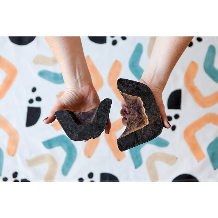 Echo Block Print Large Tote Bag