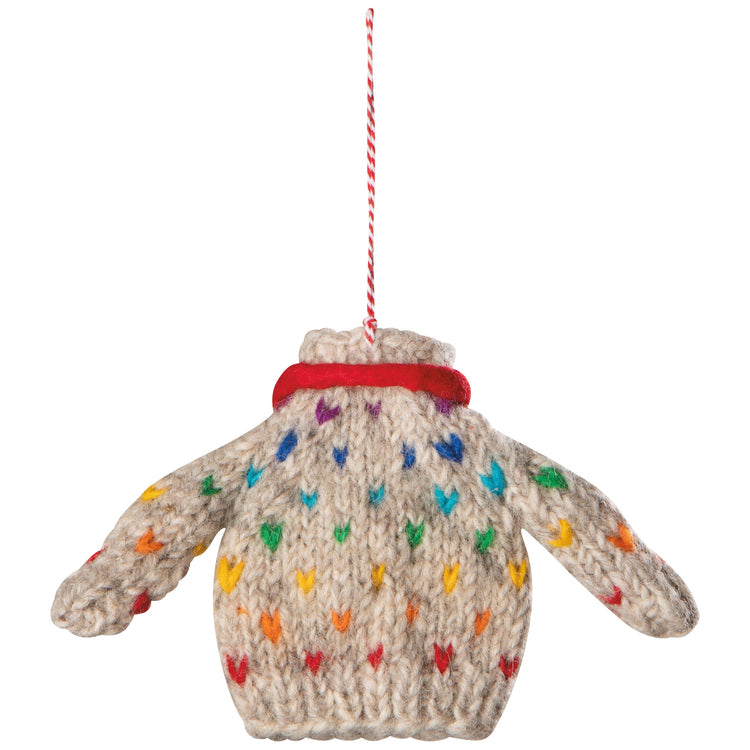 Sweater Party Felt Christmas Tree Ornaments - 3 Assorted Styles