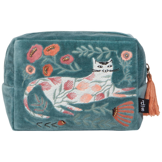 Catbloom Embroidered Pouch