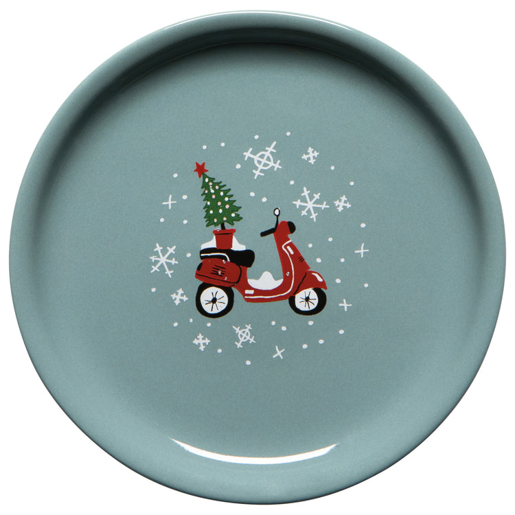 Holiday Traffic Christmas Mug with Lid