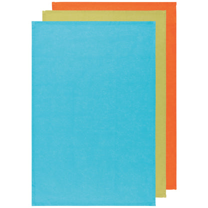 Bali Blue Cactus Crush Floursack Dishtowels Set of 3