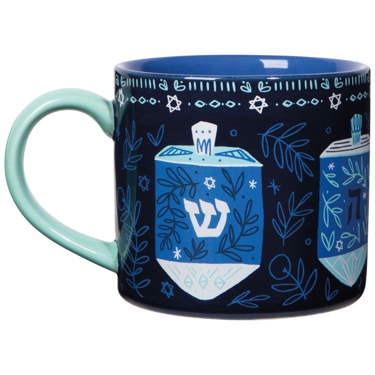 Dreidels Hanukkah Mug in a Box