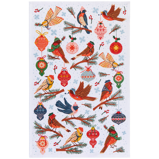 Season's Tweetings Christmas Dishtowel