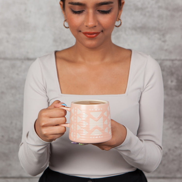 Pink Imprint Mug