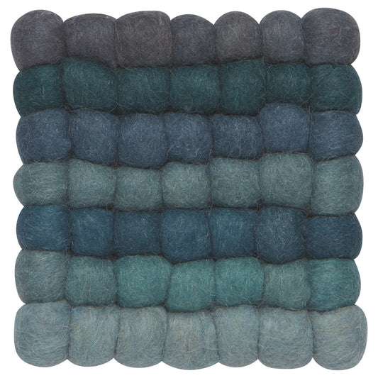 Lagoon Wool Felt Ball Trivet