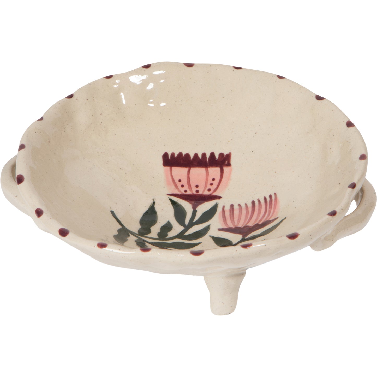 Venus Hand Painted Footed Bowl