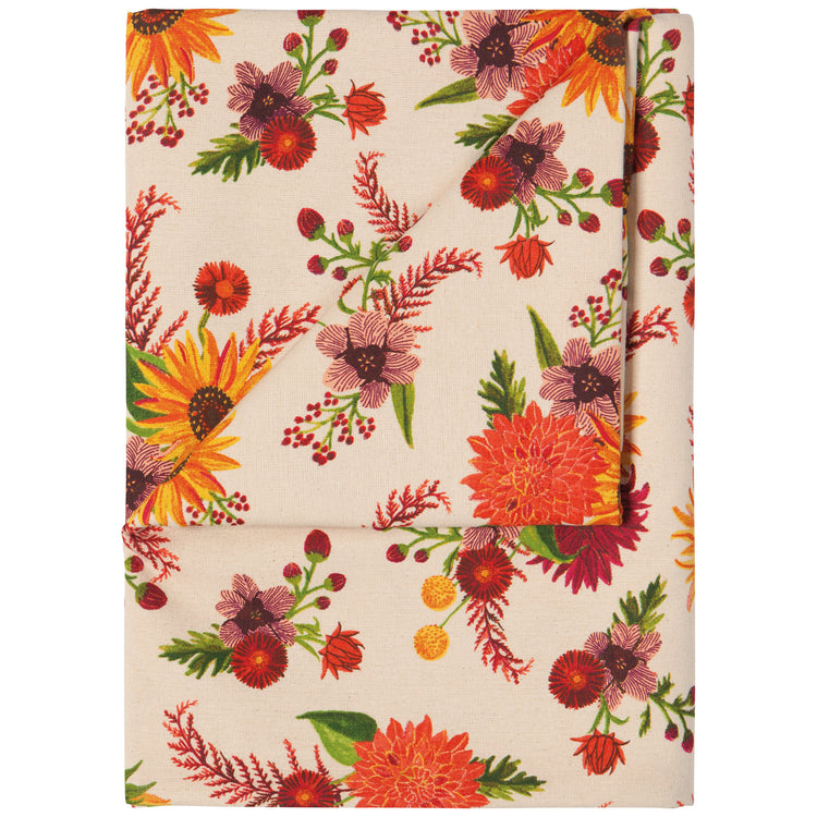 Sunflower Splendor Printed Tablecloth 60 X 120 Inches