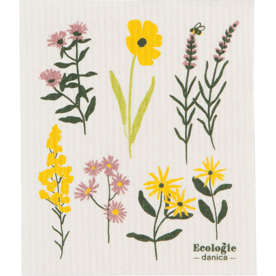 now designs Bees & Blooms Swedish Sponge Cloth