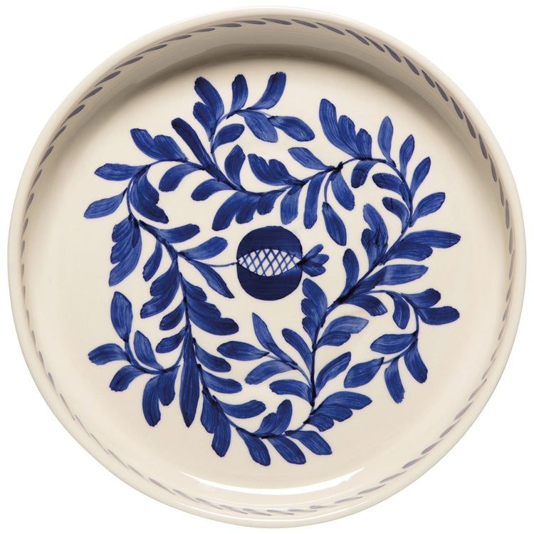 Nila Blue Hand Painted Serving Tray 11.25 inch