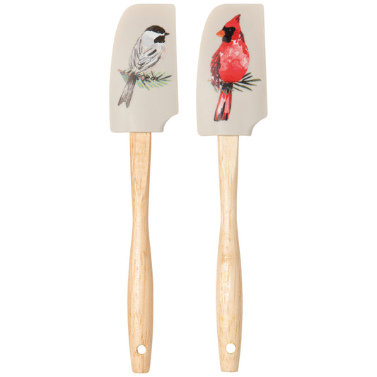 Birds & Boughs Christmas Mini Silicone Spatulas Set of 2