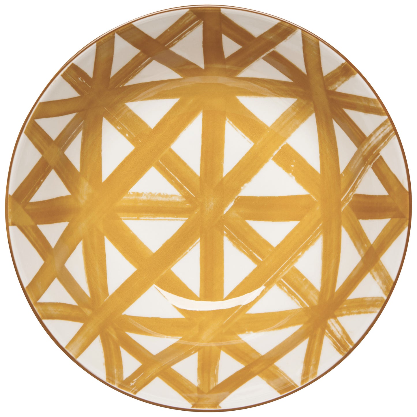 Imperial Crosshatch Bowl Large 8 Inch