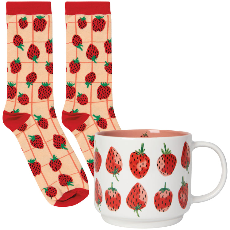 Berry Sweet Mug and Socks Set