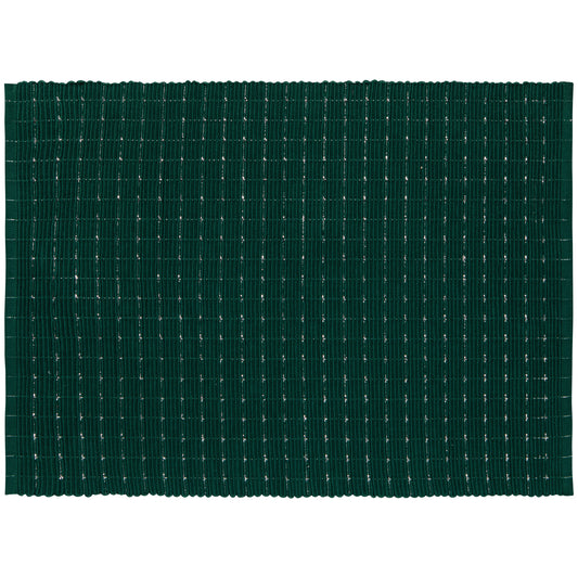 Spruce Silver Cotton Rib Placemat