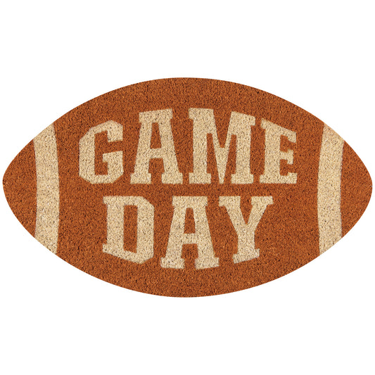 Game Day Shaped Coir Doormat