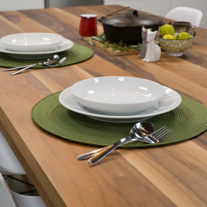 Disko Fir Green Round Placemat