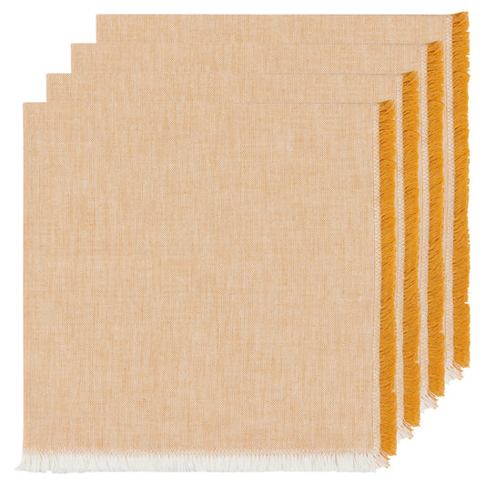 Ochre Chambray Napkins Set of 4