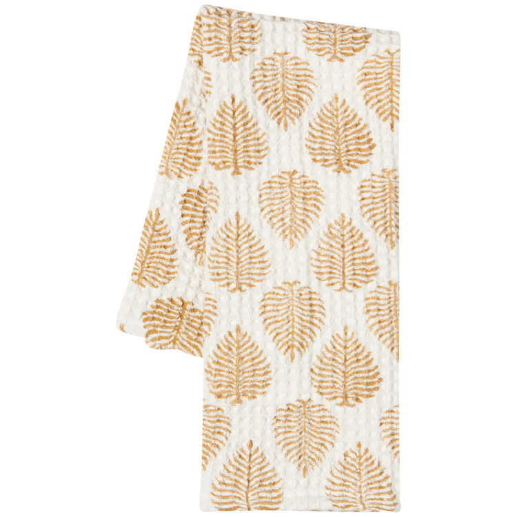 Arbor Block Print Waffle Dishtowel