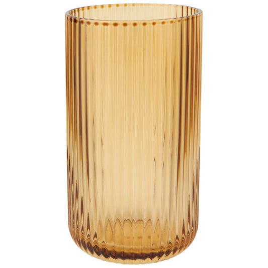 Amber Tall Fluted Tumbler