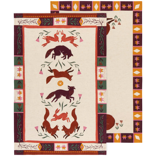 Folktale Dishtowels Set of 2