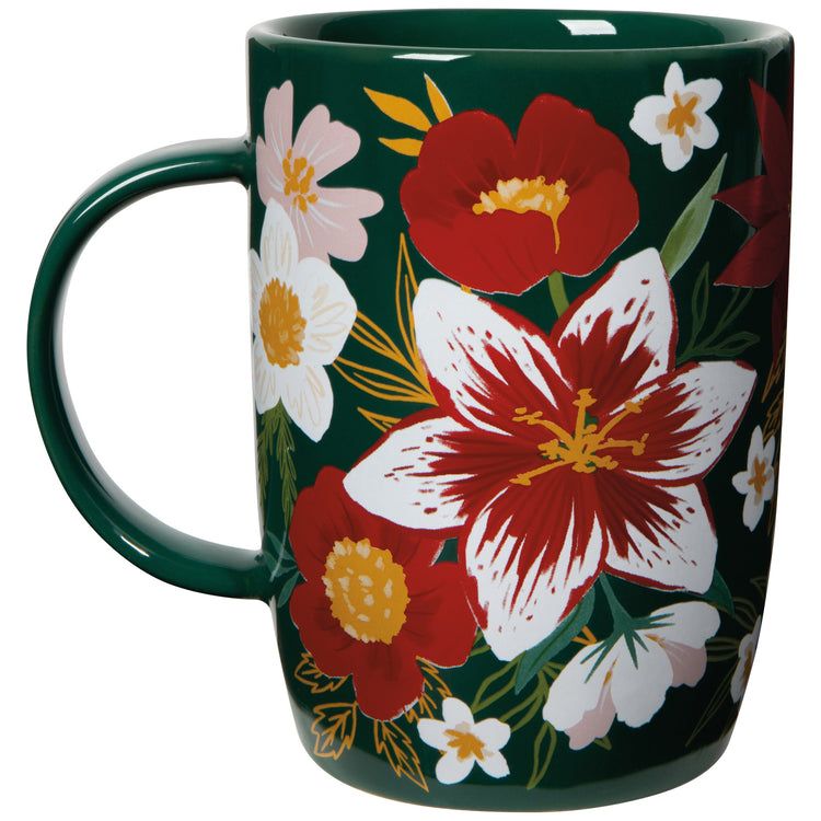 Amaryllis Christmas Tall Mug