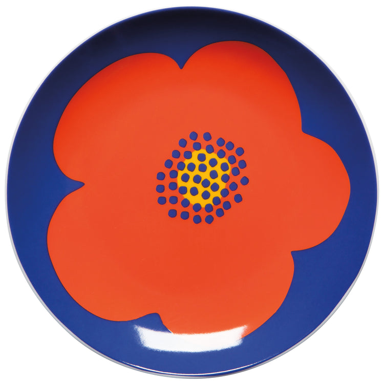 Poppy Appetizer Plates Set of 4 Assorted