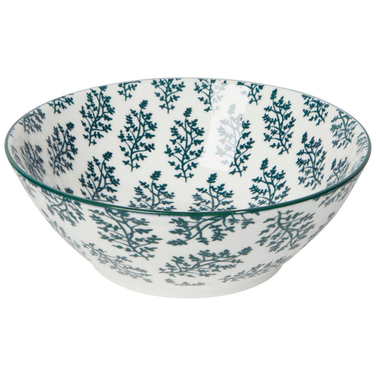 Imperial Fern Stamped Bowl Medium 6.5 inch