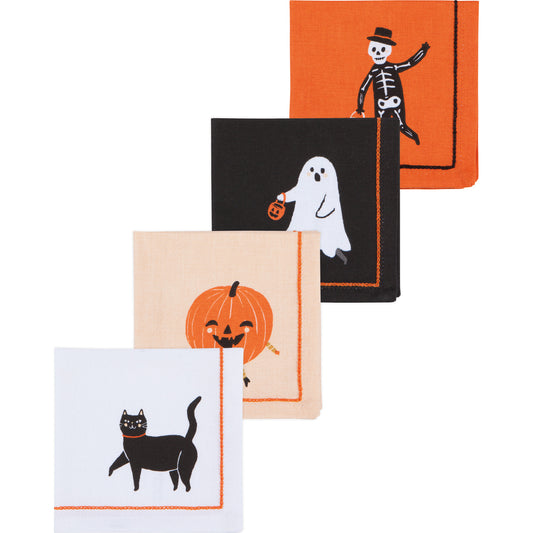 Boo Crew Halloween Cocktail Napkins Set of 4