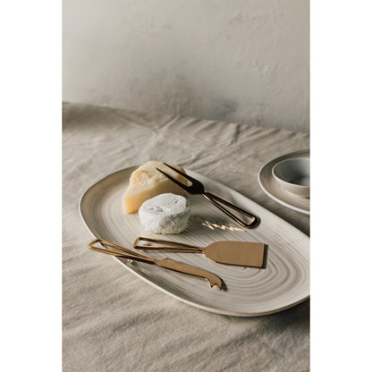 Aquarius Oyster Oval Platter 15 Inch
