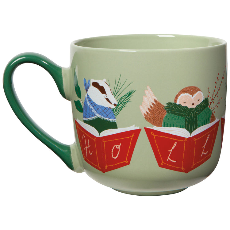 Woodland Carolers Mug and Dishtowel Set