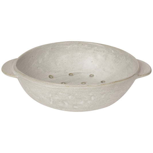 Ivory Stoneware Fruit Bowl 9 inch