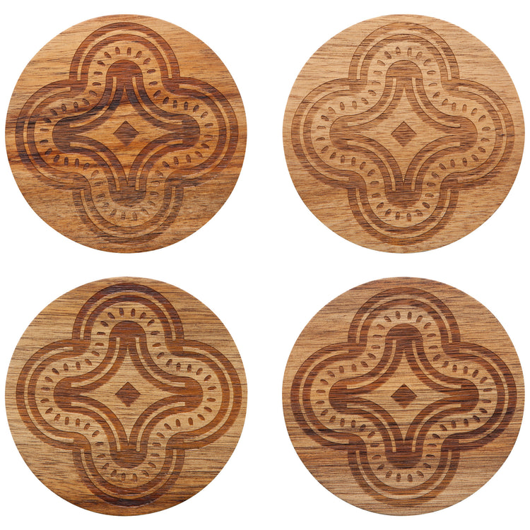 Pilipala Engraved Coasters Set of 4