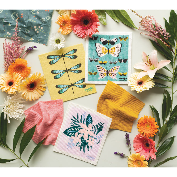 Butterflies Swedish Dishcloth
