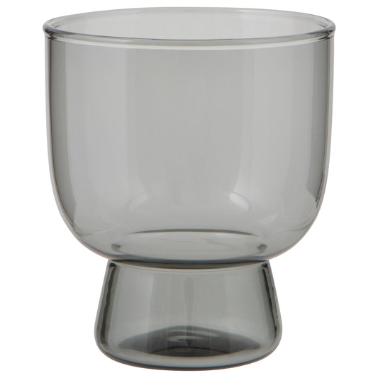 Pedestal Glass 7 oz - Smoke