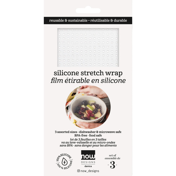Clear Silicone Stretch Wrap Set of 3