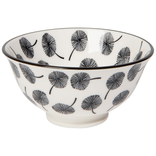 Gray Dandelion Stamped Bowl 3.5 Inch