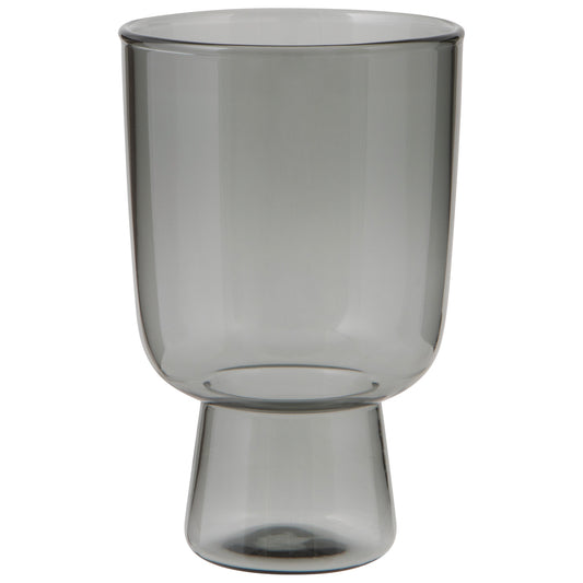 Pedestal Glass 11 oz - Smoke