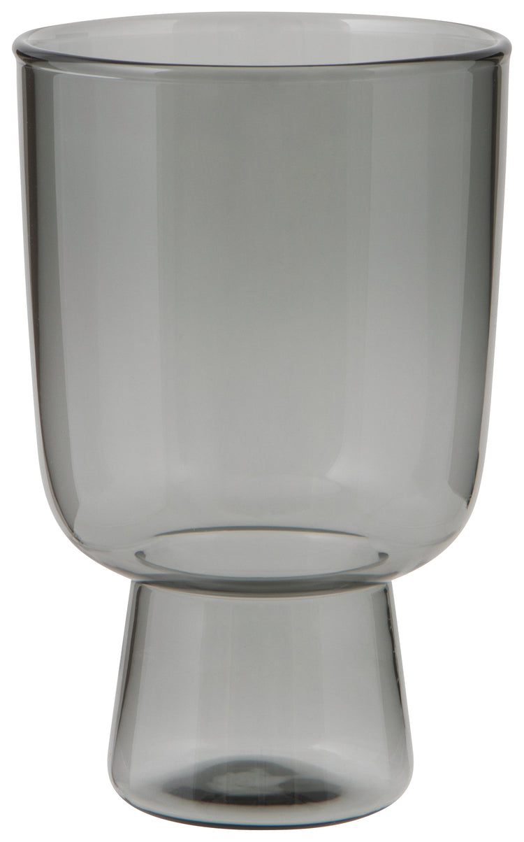 Pedestal Glass 11 oz - Smoke