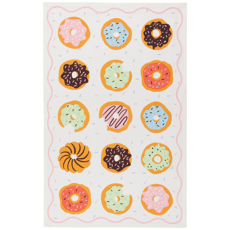 Donuts Cotton Dishtowels Set of 2