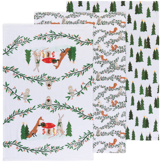 Forest Fete Floursack Dishtowels Set of 2